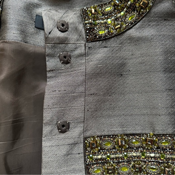 Escada Metallic Embellished Coat size 36 - Picture 8 of 8